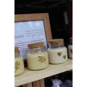 Vela de Soja "Argos" Mi Essence, con Tapa de Corcho: Aromas Artesanales